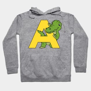 Letter A with Aligator Hoodie